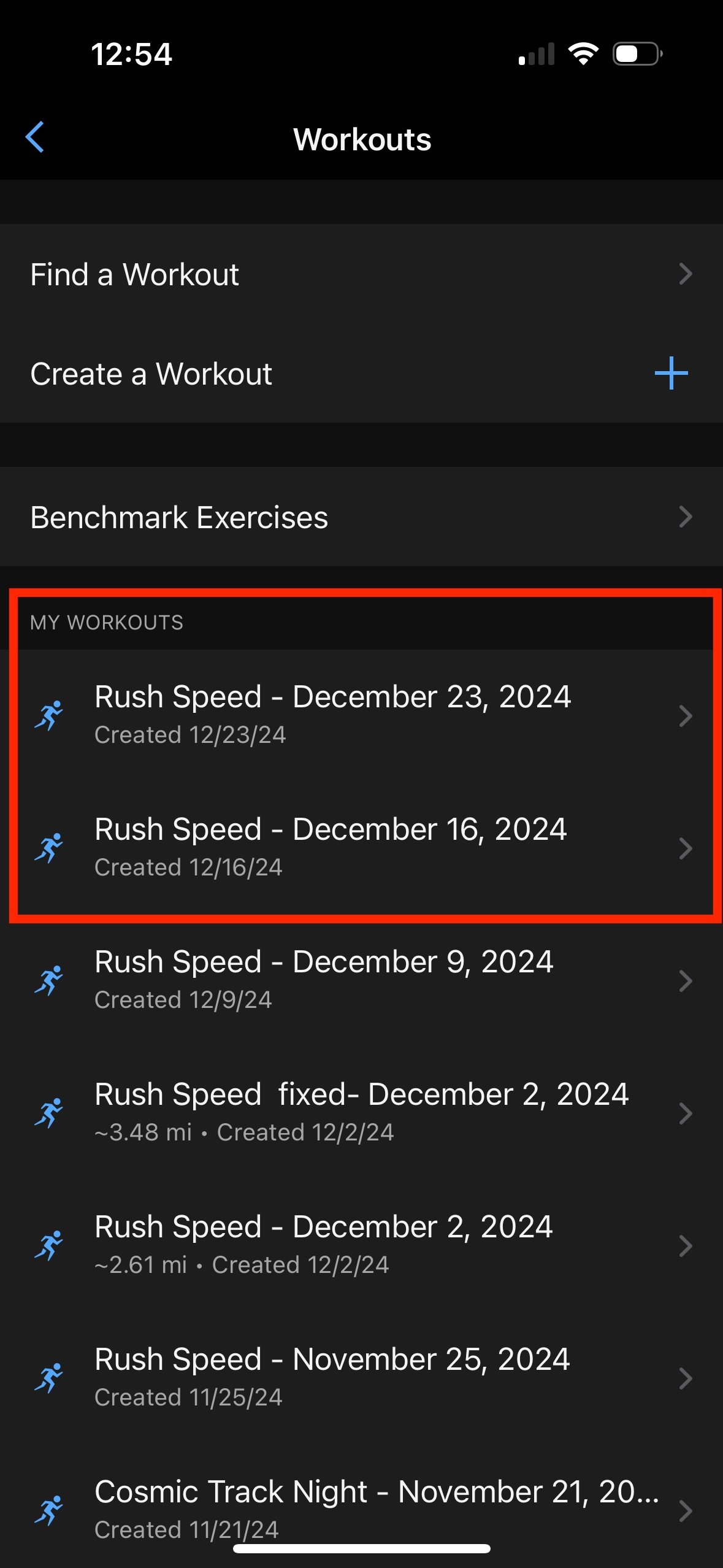 Step 4 - Select workout
